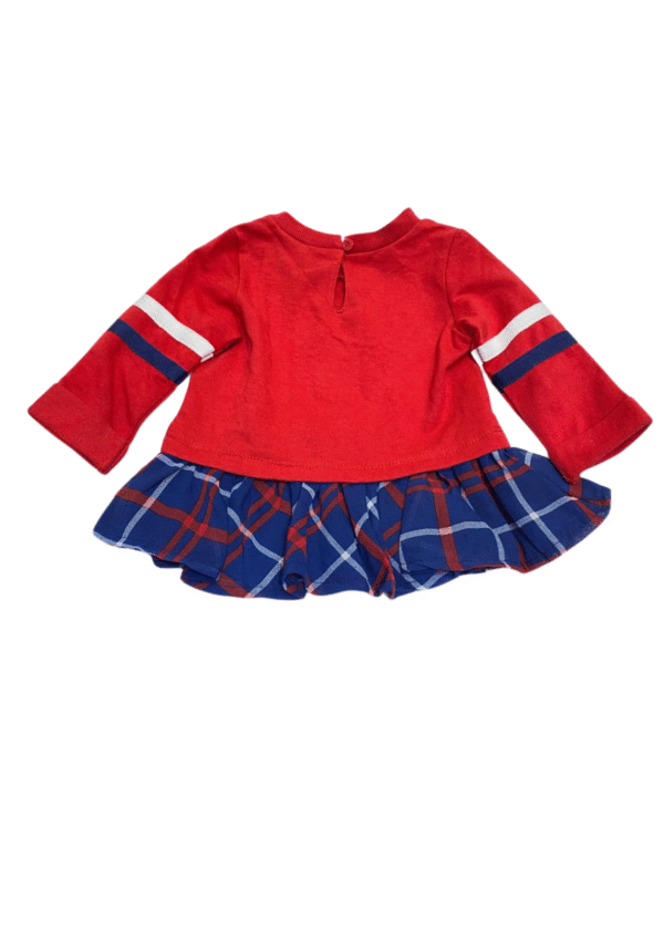 Camisa Manga Larga Nuevo ,Medidas 25cm de ancho y 31cm de largo, Marca TOMMY HILFIGER, Talla 3-6M - Imagen 2