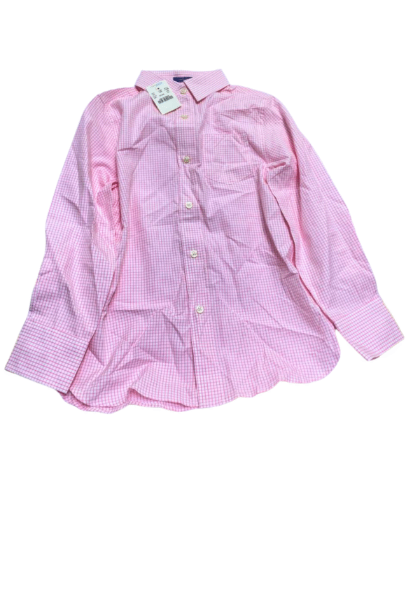 Camisa con Cuadros Nuevo ,Medidas 33cm de ancho y 48cm de largo, Marca CREWCUTS, Talla 4-5T