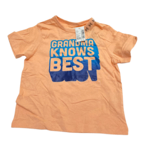 Camisa Naranja Nuevo ,Medidas 32cm de ancho y 37cm de largo, Marca PLACE, Talla 18-24M