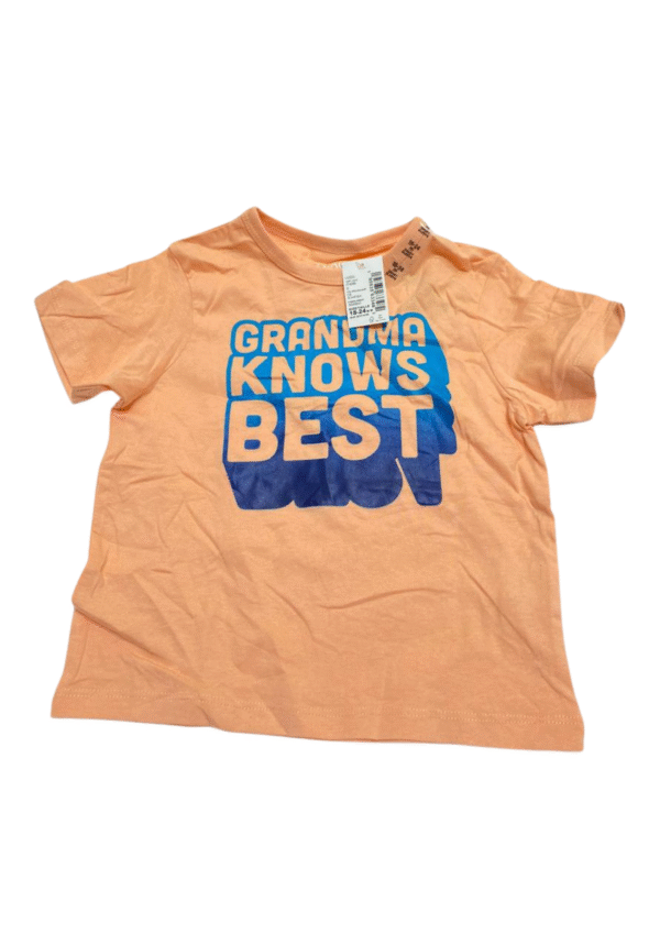 Camisa Naranja Nuevo ,Medidas 32cm de ancho y 37cm de largo, Marca PLACE, Talla 18-24M