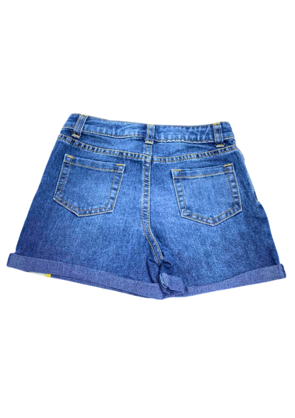 Short Azul Nuevo ,Medidas 28cm de ancho y 26cm de largo, Marca CHEROKEE, Talla 6T - Imagen 2