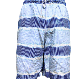 Short Celeste con Blanco ,Medidas 47cm de ancho y 52cm de largo ,LANDS» END ,Talla L