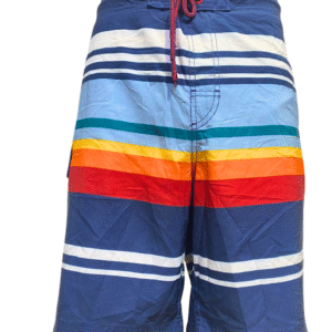 Short Rayado de Colores ,Medidas 47cm de ancho y 52cm de largo ,GEORGE ,Talla L