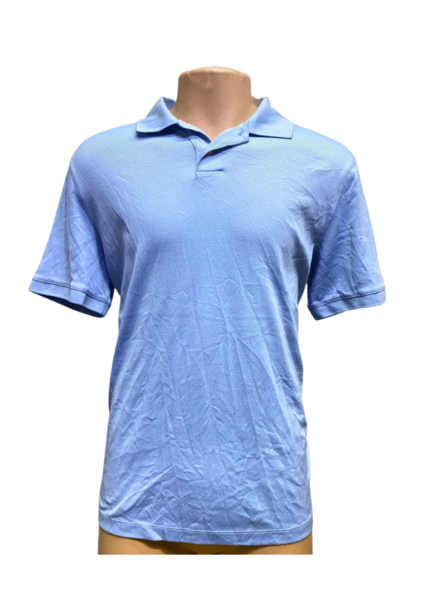 Camisa Celeste Claro ,Medidas 53cm de ancho y 73cm de largo, Marca PERRY ELLIS, Talla L