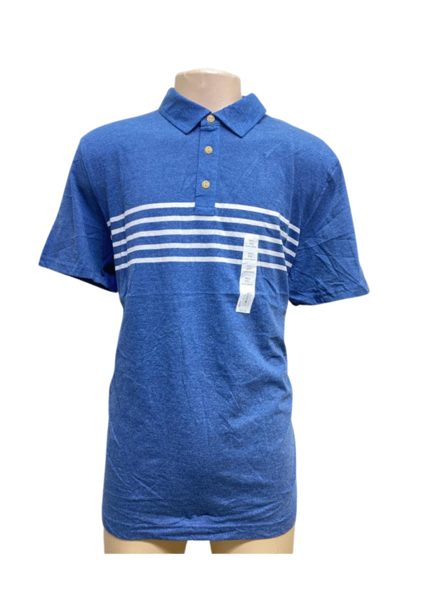 Camisa Azul Oscura Con Rayas Blancas Nueva ,Medidas 63cm de ancho y 83cm de largo, Marca SONOMA, Talla XXL