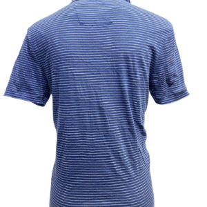 Camisa Rayada Azul con Blanco ,Medidas 59cm de ancho y 69cm de largo, Marca NAUTICA, Talla L