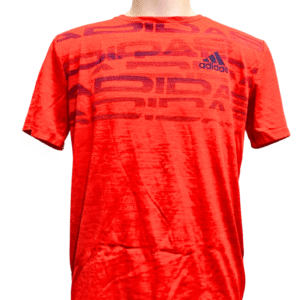 Camisa Roja, Medidas 48cm de ancho y 66cm de largo, Marca ADIDAS, Talla XL(18/20)
