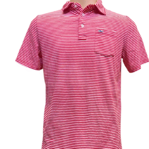Camisa Rayada Rojo con Blanco Nueva ,Medidas 55cm de ancho y 67cm de largo, Marca VNEYARD VINES, Talla XL