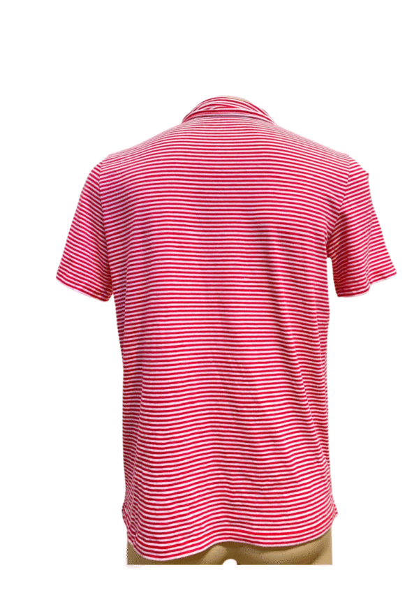 Camisa Rayada Rojo con Blanco Nueva ,Medidas 55cm de ancho y 67cm de largo, Marca VNEYARD VINES, Talla XL - Imagen 2