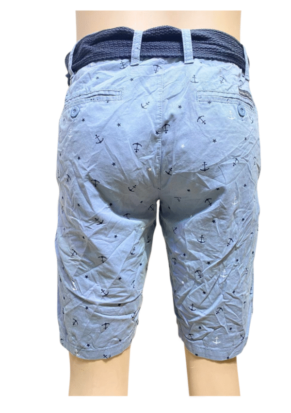 Short Gris con Anclas ,Medidas 39cm de ancho y 48cm de largo, Marca BEVERLY HILLS POLO CLUB, Talla 30 - Imagen 2