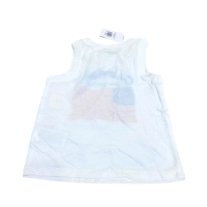 Camisa sin Manga Blanca Nueva ,Medidas 25cm de ancho y 37cm de largo, Marca OLD NAVY, Talla 18-24M