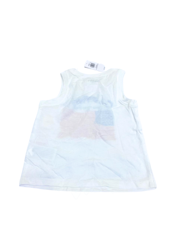 Camisa sin Manga Blanca Nueva ,Medidas 25cm de ancho y 37cm de largo, Marca OLD NAVY, Talla 18-24M - Imagen 2