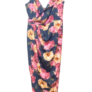 Vestido con Flores ,Nuevo, Medidas 48cm de ancho y 116cm de largo, Marca CITY CHIC, Talla S