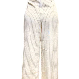 Pantalón Blanco con Rayas Negras ,Medidas 47cm de ancho y 95cm de largo, Marca SHEIN, Talla 1XL