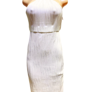 Vestido Blanco, Nuevo, Medidas 34cm de ancho y 114cm de largo, Marca RIHOAS, Talla S