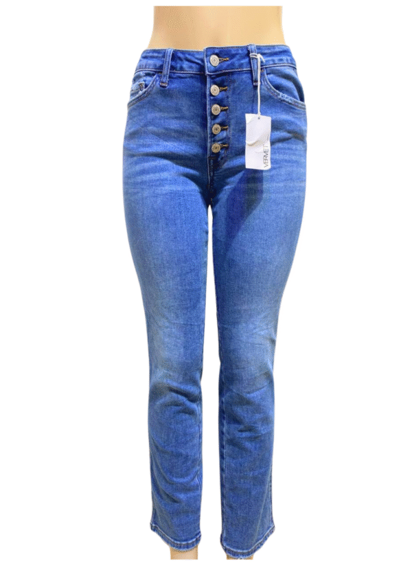 Pantalón Azul Claro, Nuevo ,Medidas 37cm de ancho y 96cm de largo, Marca VERVET, Talla 28
