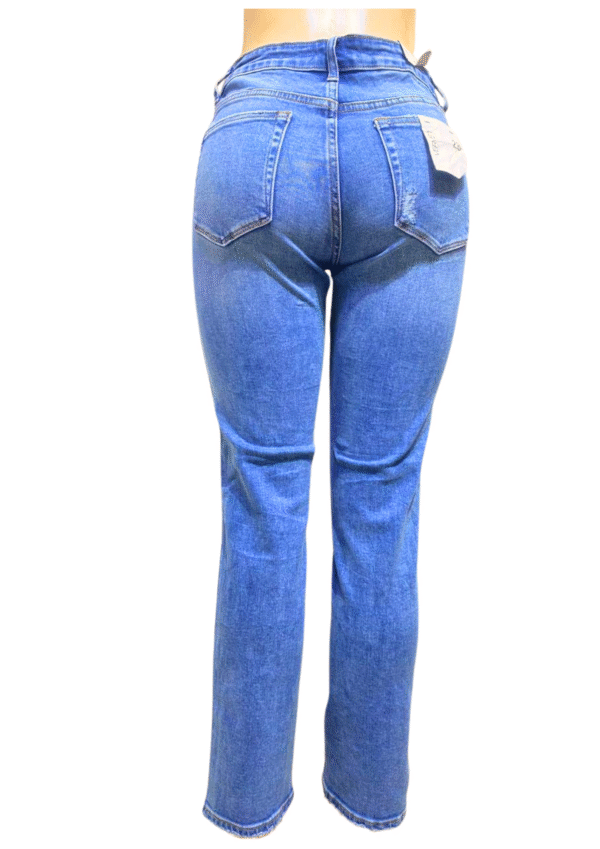 Pantalón Azul Claro, Nuevo ,Medidas 37cm de ancho y 96cm de largo, Marca VERVET, Talla 28 - Imagen 2