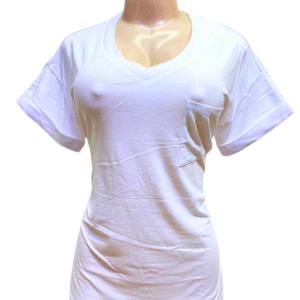 Blusa Blanca ,Nueva, Medidas 50cm de ancho y 65cm de largo, Marca ATHMILE, Talla M