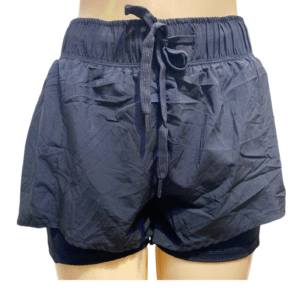 Short Negro, Medidas 38cm de ancho y 28cm de largo, Marca SHOSHO, Talla L