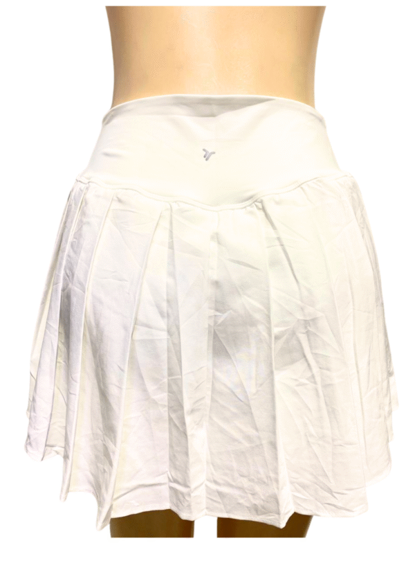 Falda Short deportiva Blanca, Medidas 35cm de ancho y 39cm de largo, Marca STRETCHRECH, Talla M - Imagen 2