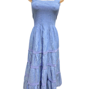 Vestido Azul,Nuevo,Medidas41cm de ancho y 119cm de largo, Marca LAND END, Talla L