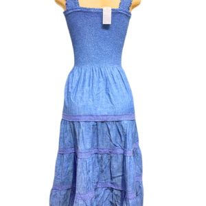 Vestido Azul,Nuevo,Medidas41cm de ancho y 119cm de largo, Marca LAND END, Talla L