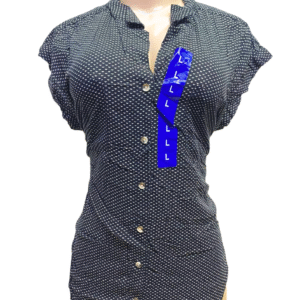 Blusa Negro con Puntos 56cm de ancho y 74cm de largo, Marca JACHS GIRLFRIEND, Talla L