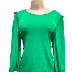 Blusa Verde ,Medidas 44cm de ancho y 65cm de largo, Marca ADRIANNA PAPELL, Talla L