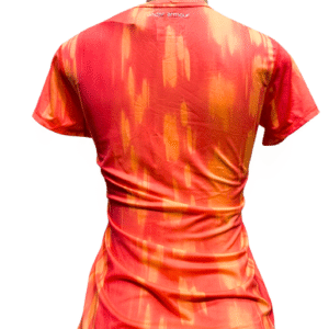 Blusa Deportiva Rosada con Naranja, Medidas 41cm de ancho y 58cm de largo, Marca UNDER AMOUR, Talla SM