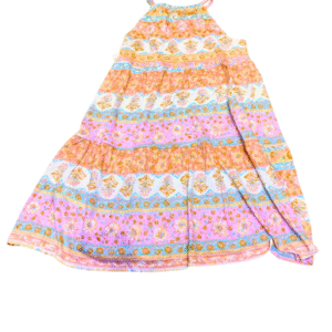 Vestido con Flores de  Colores, Nuevo, Medidas 41cm de ancho y 78cm de largo, Marca BILLA BONG, Talla L