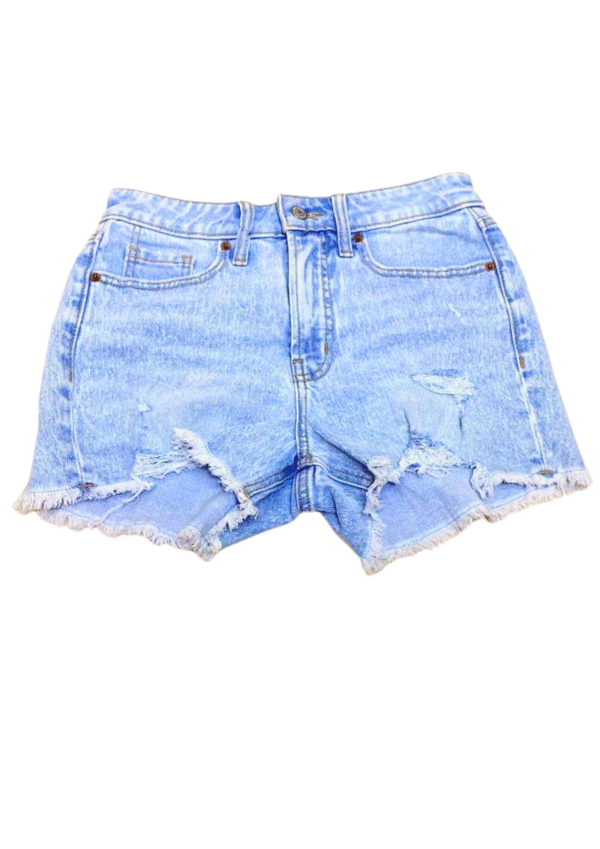 Short Celeste Claro, Medidas 34cm de ancho y 31cm de largo, Marca OLD NAVY, Talla 4