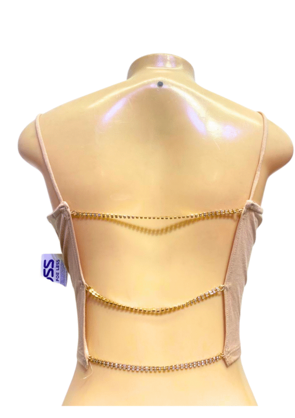 Top Blusa Beige,Nuevo,Medidas 39cm de ancho y 38cm de largo, Marca FARED ROSE, Talla L - Imagen 2
