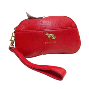 Bolso de mano rojo de emma fox, Medidas 20cm de ancho y 15cm de largo