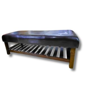 Banco De cuero, Medidas 115cm de ancho, 41cm de alto, 50 profundo